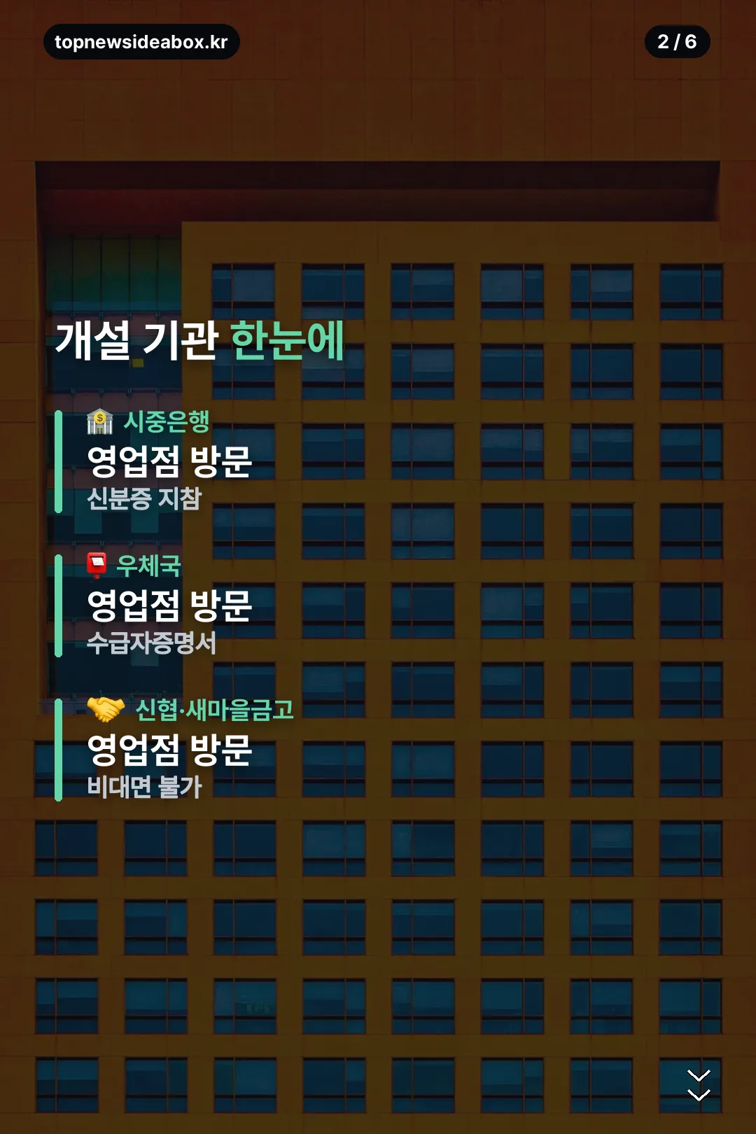 개설 가능 기관 한눈에