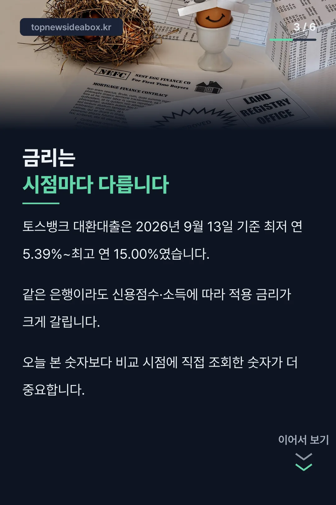 금리는 시점마다 다름