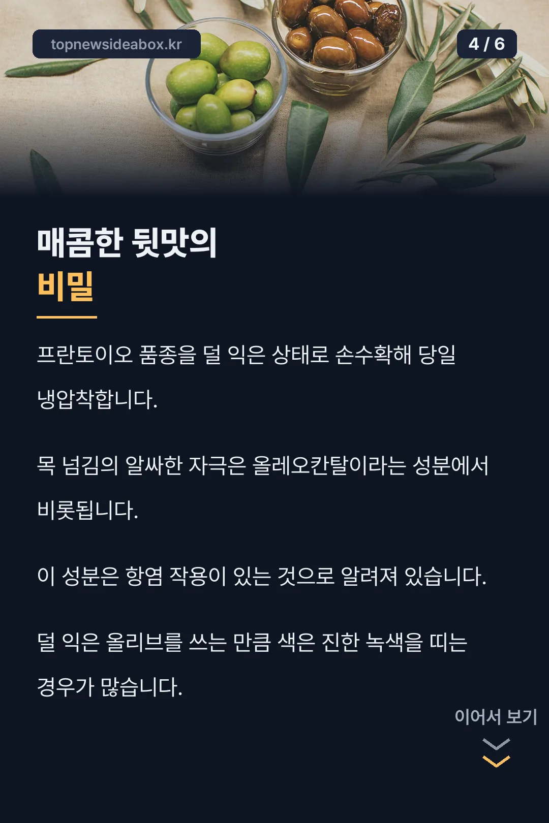 매콤한 뒷맛 비밀