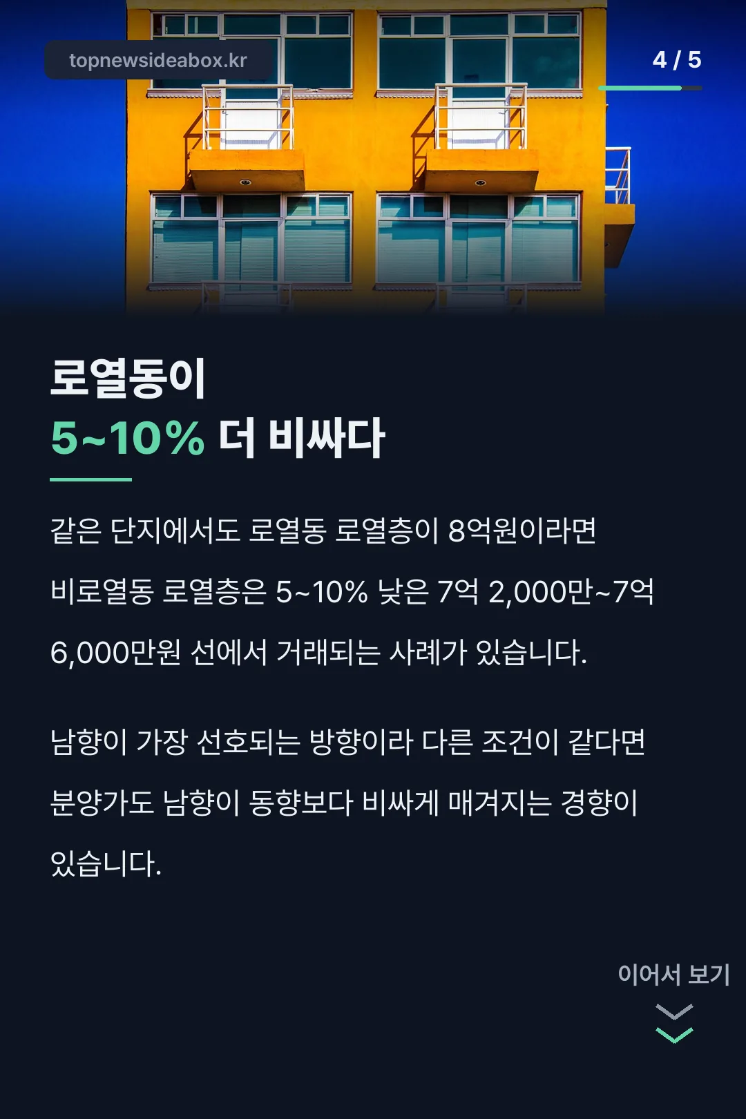 로열동 가격 차이 수치