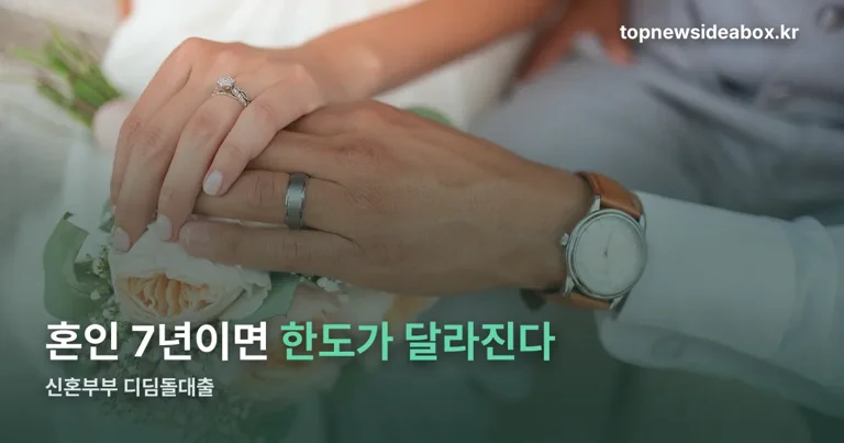 신혼부부 디딤돌대출 정리 썸네일