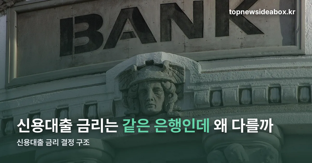 신용대출 금리 정리 썸네일